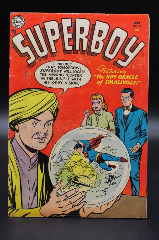 Superboy (1949) #35 Boy Oracle & Dog Catcher Mortimer Cvr Curt Swan Sy Barry VG+