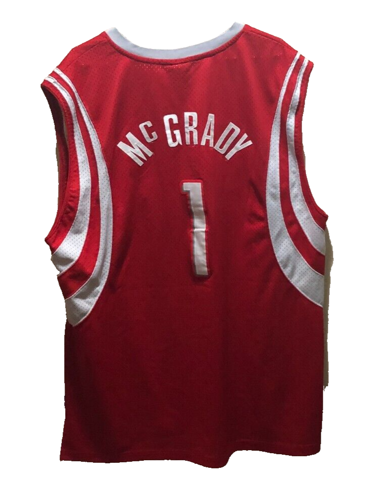 Tracy McGrady Houston Rockets Red Reebok Swingman NBA Vintage Jersey Size 2XL