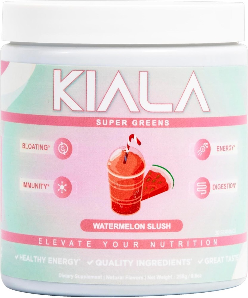 Energy-Enhancing Super Greens Powder – Spirulina & Chlorella in Watermelon Slush