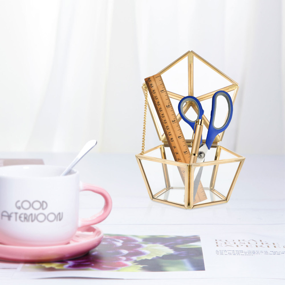 Glass Storage Box Decorations Decorative Wall Hanging Scroll Homemade Rods