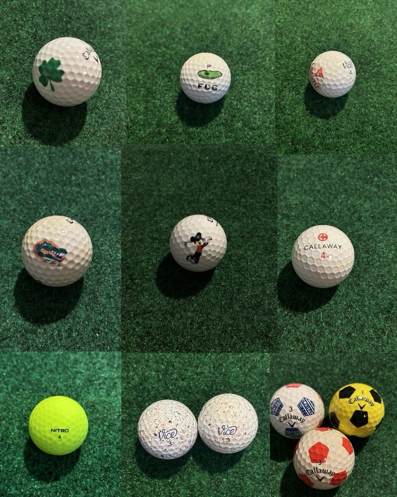 14 Used Golf Balls Assortment with 3 Near Mint Callaways