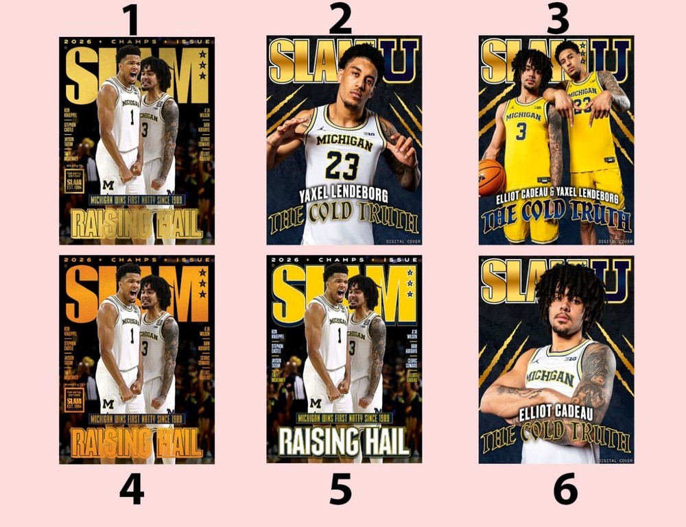 Michigan Wolverines Basketball National Champions SLAM Poster