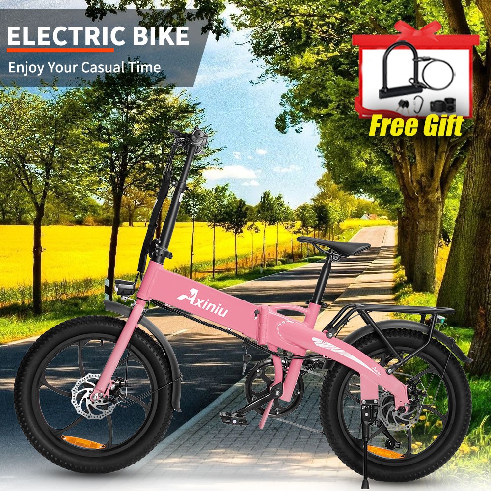Powerful 850W 48V Folding Fat Tire E-Bike for Adults 30MPH 75Mile Range