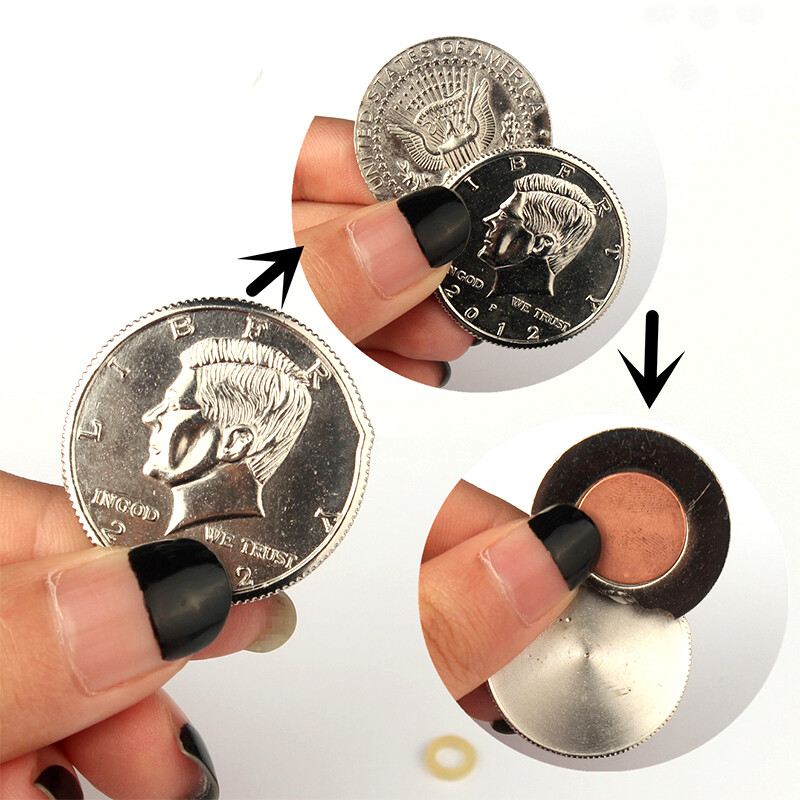 Special Magnetic Flipper Coin Butterfly Magic Trick Accessories