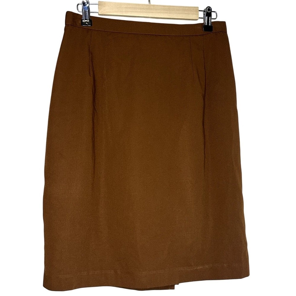 Easy Pieces Vintage Brown Pencil skirt sz 12