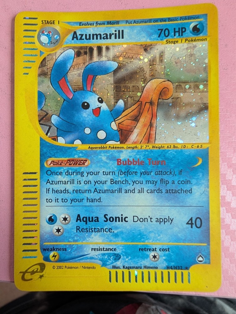 Azumarill H04/H32 Aquapolis Holo