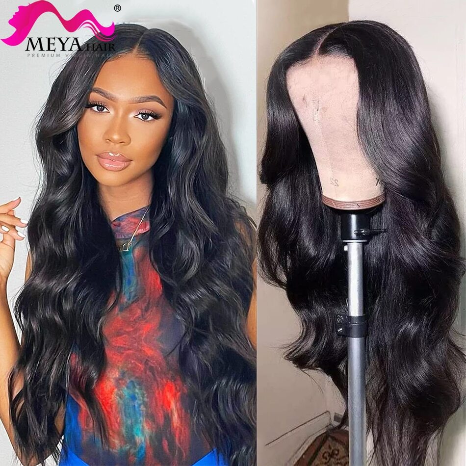 Body Wave HD Transparent Glueless Full Lace Wig Pre Plucked Brazilian Hair