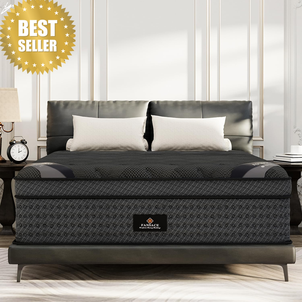 12 Inch King Hybrid Mattress Medium Firm Gel Memory Foam Pocket Coil Cooling