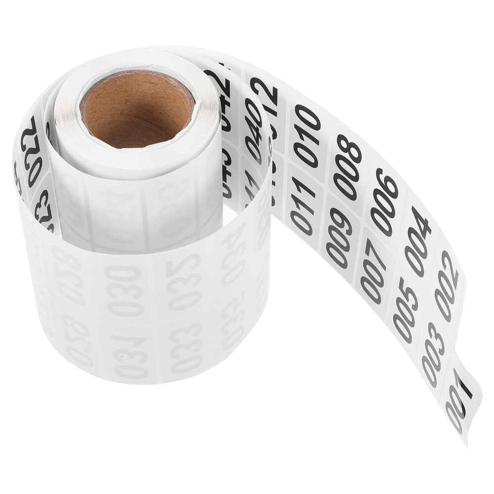 1000 Inventory Label Stickers with Number Pasters for Organization