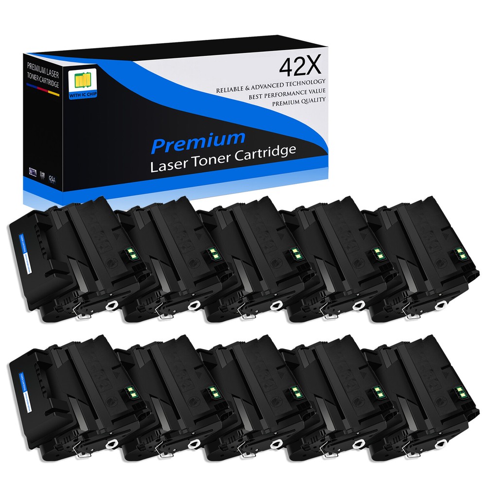 10PK Q5942X 42X Toner Cartridge for HP LaserJet 4250 4250DTN 4250DTNSL 4350 Printers