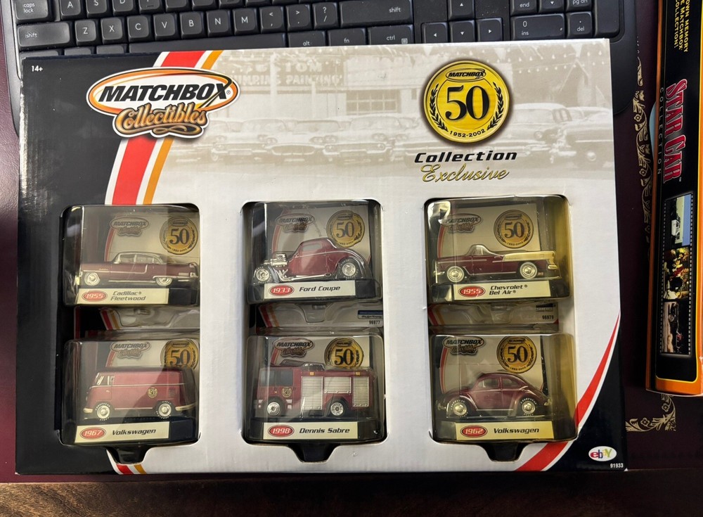 2002 Matchbox Collectibles 50th Anniversary Collection Exclusive 6 Cars Set 1:64