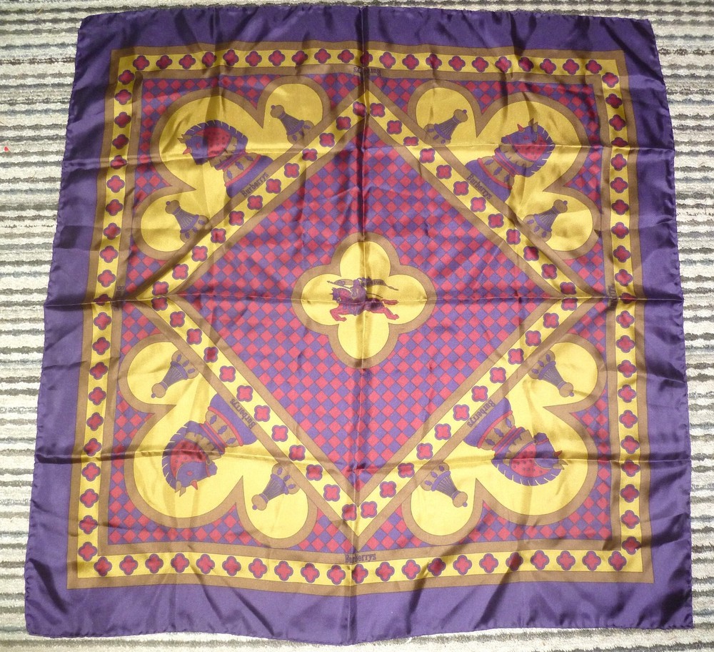Burberry Prorsum Silk Scarf - Chess Knight  - 34