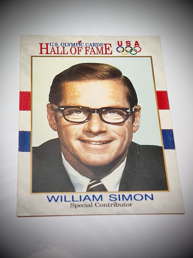 1991 Impel US Olympic Cards Hall of Fame William Simon  #80 USA Centered Mint