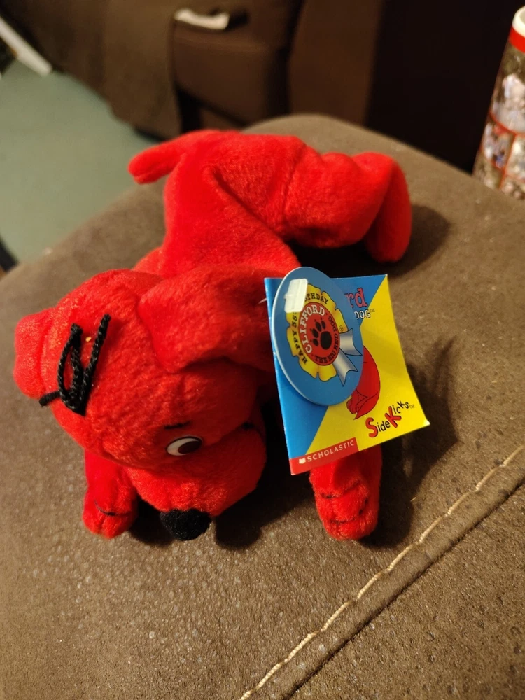 Clifford The Big Red Dog Stuffed Animal Plush Scholastic Side Kicks 2001