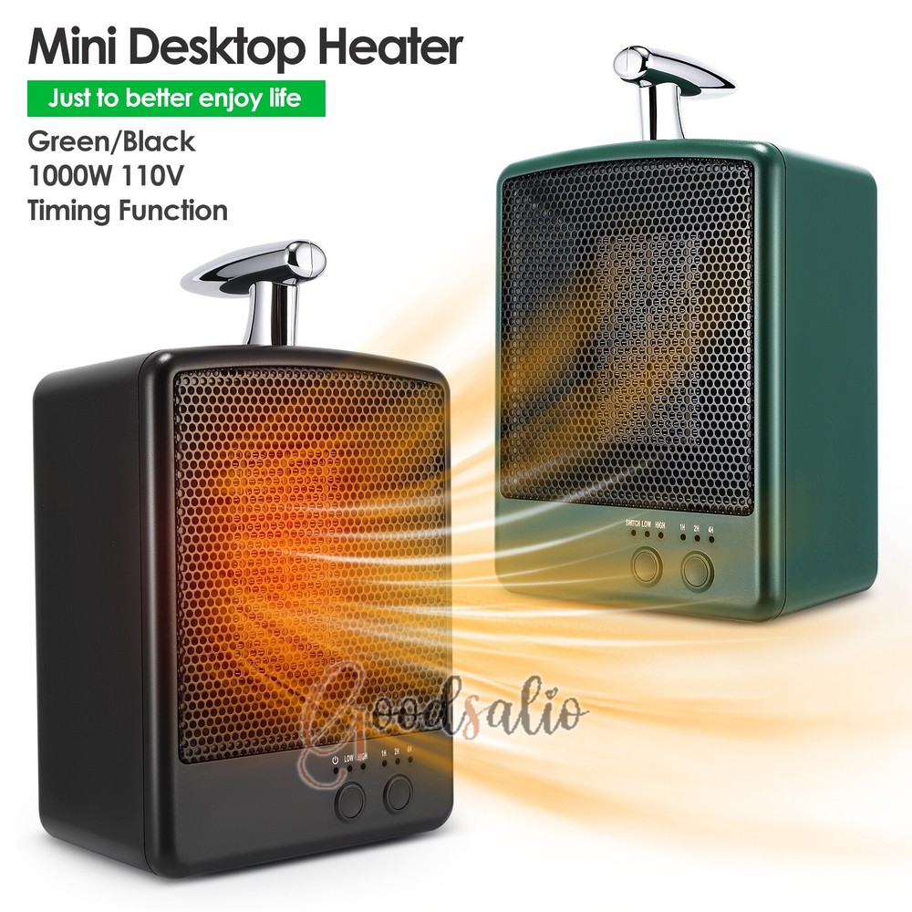 1000W Electric Portable Mini Heater Small Ceramic Heating Fan Home Office Floor