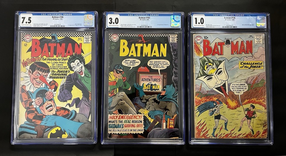 Batman Trio Bundle Cgc Graded No.136,183,186 Ships Lightning ⚡️ Fast 💨.