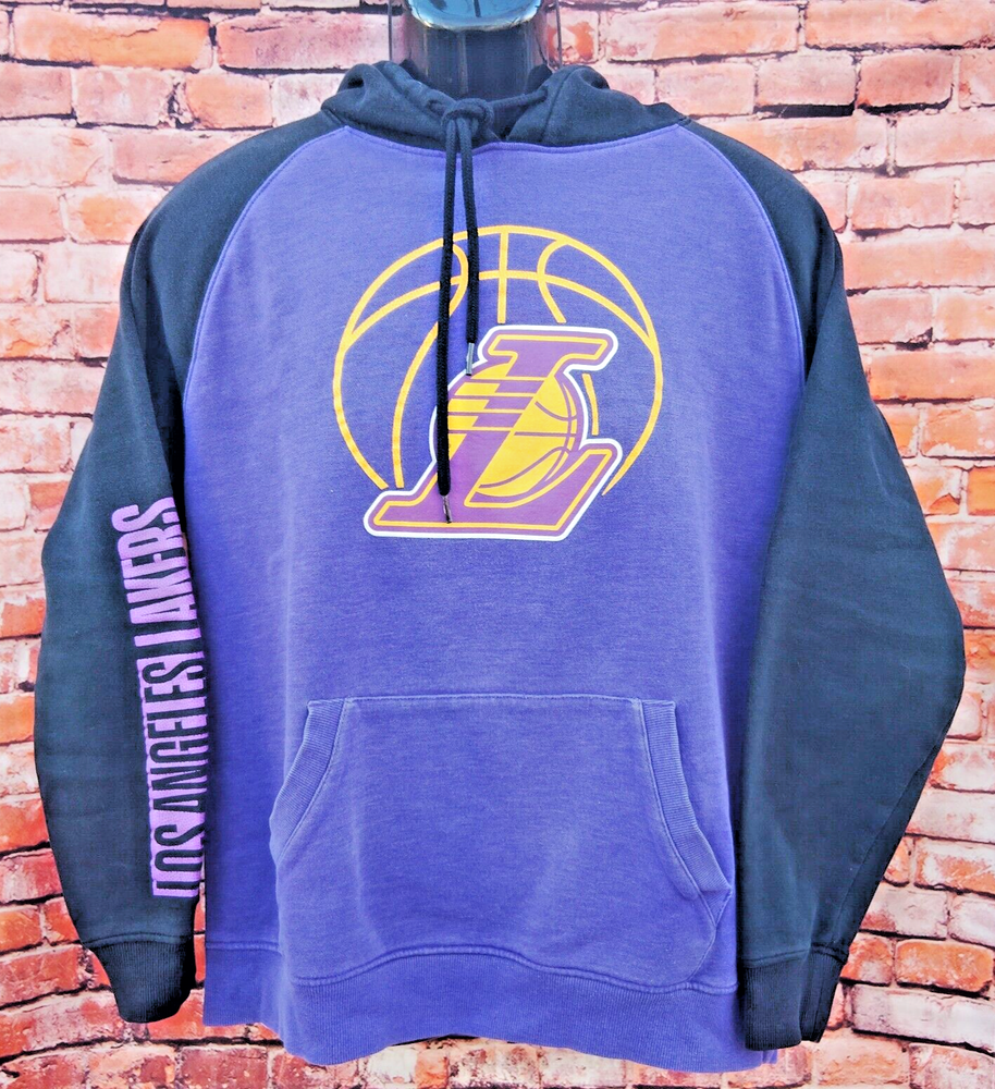NBA Exclusive Las Angeles Lakers Hoodie W/Arm Print and Rear LA Laker Logo