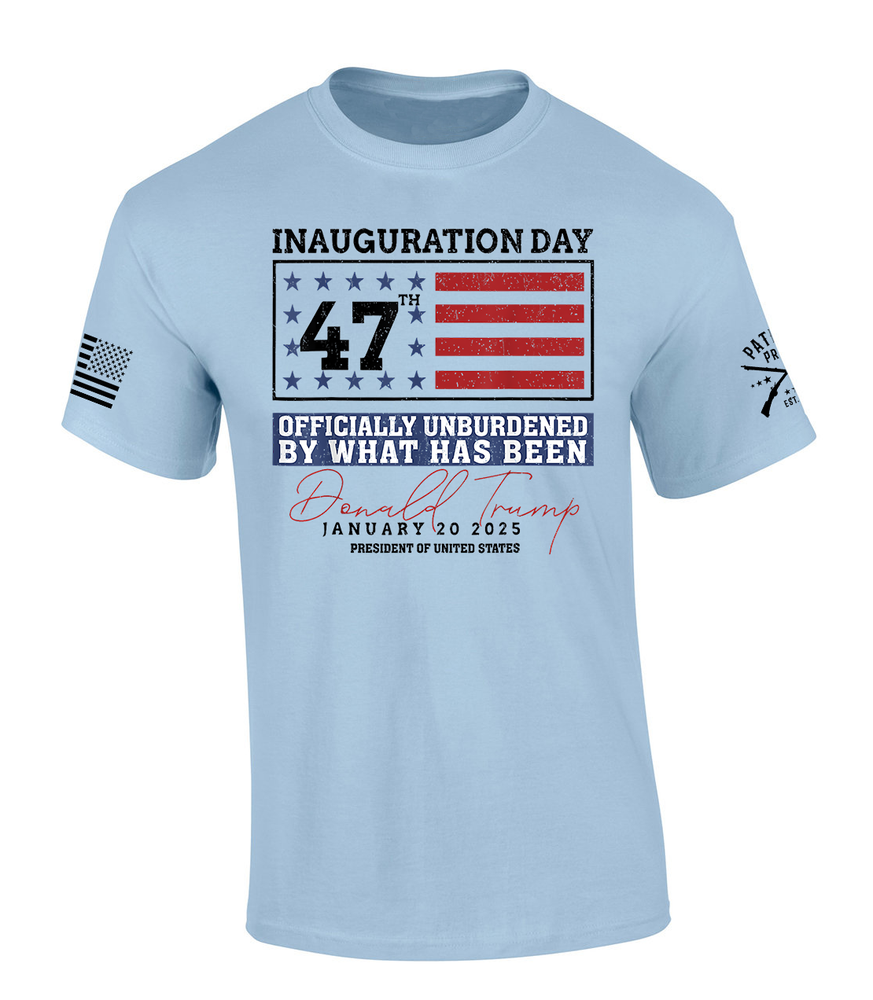Patriot Pride Mens Trump Inauguration Day Unburdened By What Has Been Short-image