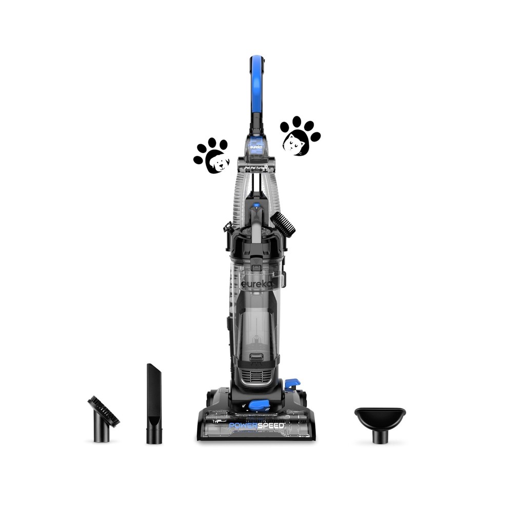 Eureka PowerSpeed Lightweight Upright Vacuum Cleaner for Carpet and Hard Floo...