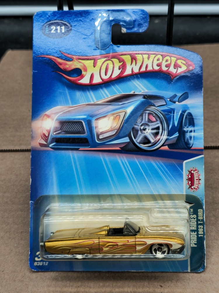 2004 HOT WHEELS 63' T BIRD THUNDERBIRD 2004 #211 3 SPOKE GOLD MF MALAYSIA MOC