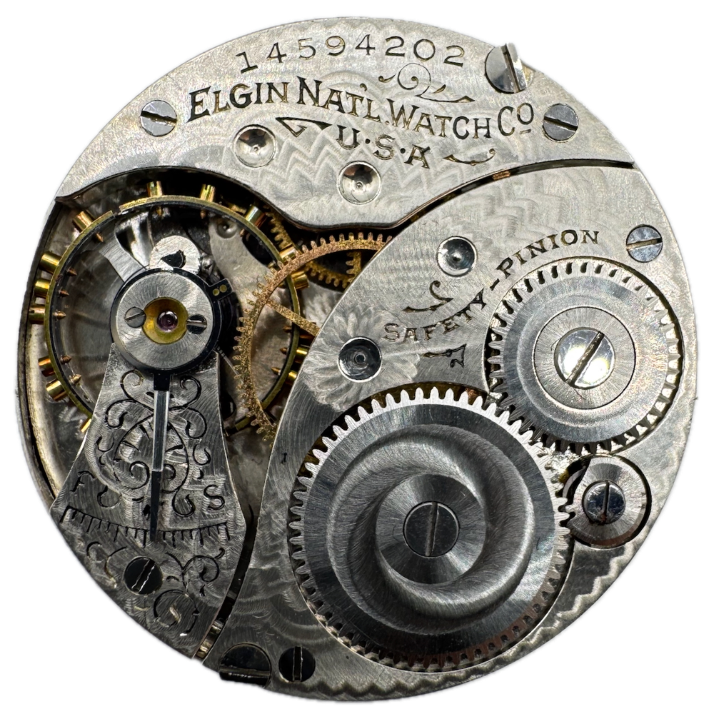 Antique 1903 Waltham 15 Jewel Mechanical Pocket Watch Movement 115 USA