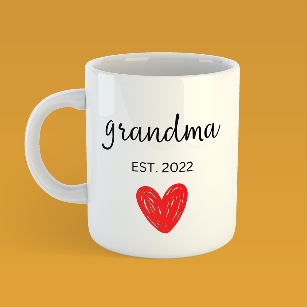 Custom Engraved Mug for Grandparents with Special Date - Heartwarming Gift Idea