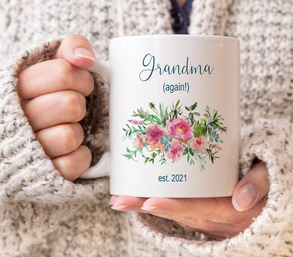 Grandma Again Mug Pregnancy Announcement To Grandmother Gift For Grandmother