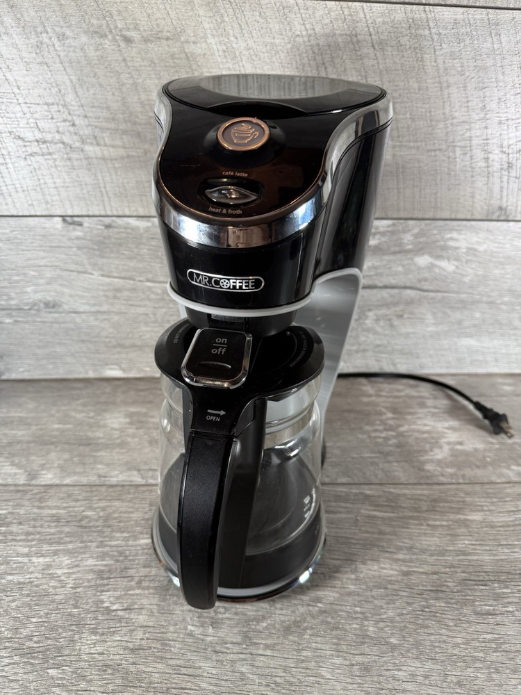 Mr Coffee Cafe Latte Maker & Milk Frother BVMC-EL1 DISCONTINUED 24 OZ Tested