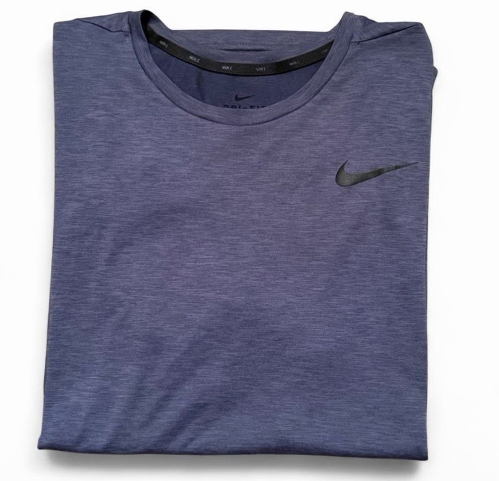 Nike Dri-FIT Shirt Mens XL Purple Blue Athletic Gym Workout Swoosh