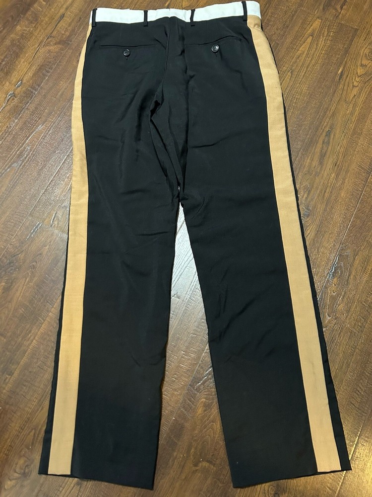 Men Burberry Pants Trousers Black Made I Italy Size W32L30/50R