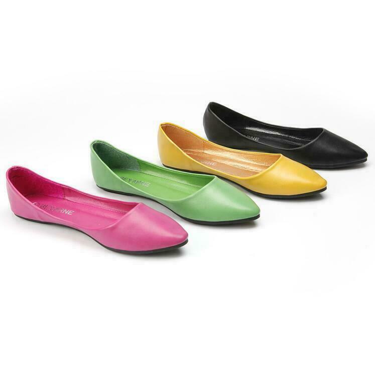 Soft Boat Shoes Women's candy Color Flats Casual Round Toe Loafers Office Hot