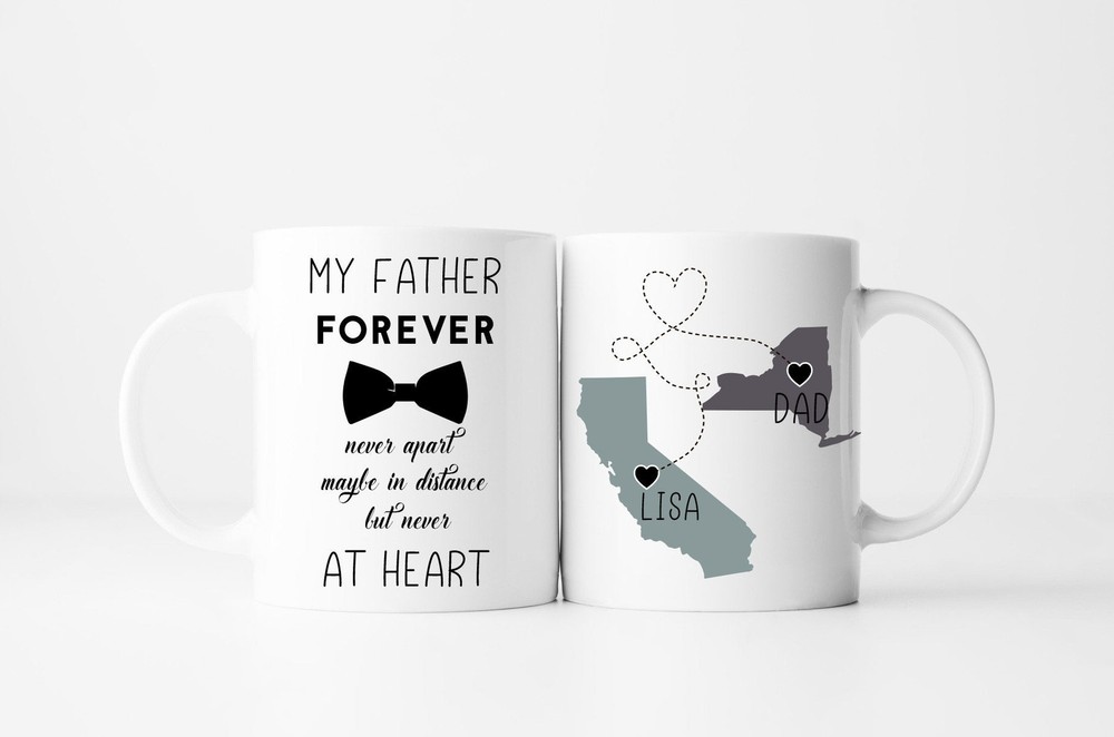 Fathers Day Mug For Father Long Distance Mug For Dadmoving States Mug From-image