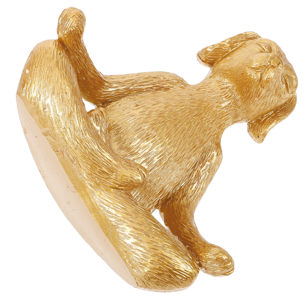 Unique Resin Dog Figurine for Desktop Table Decoration Creative Home Statue Craft