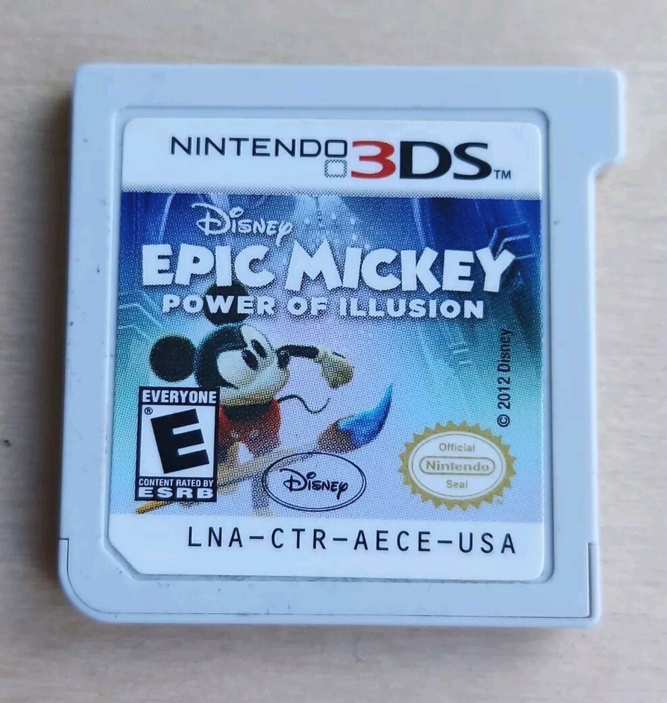 Disney Epic Mickey Power of Illusion Nintendo 3DS Tested Game Cartridge Only