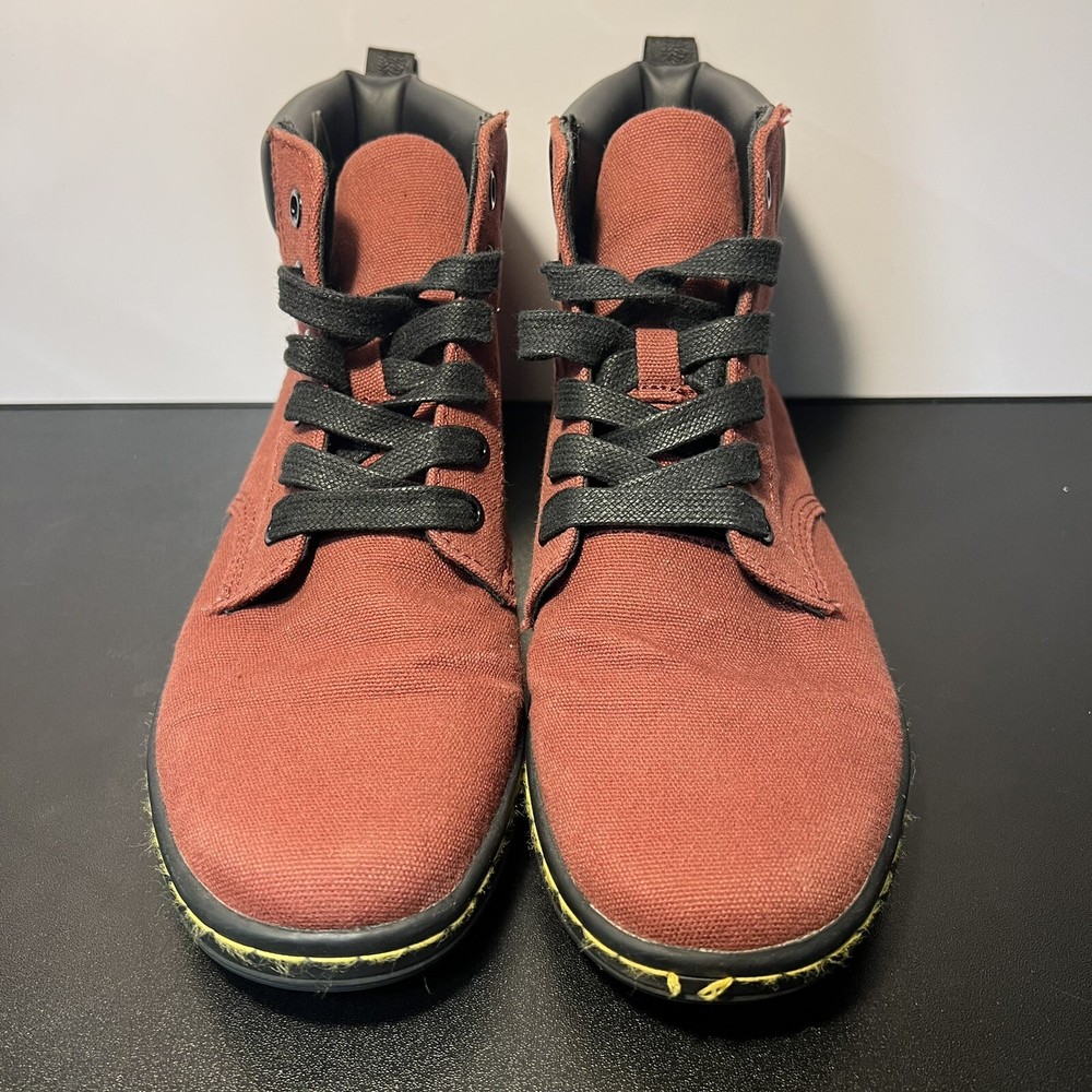 Dr. Martens Maelly Women’s Ankle Boots Size 7 Burgundy Canvas
