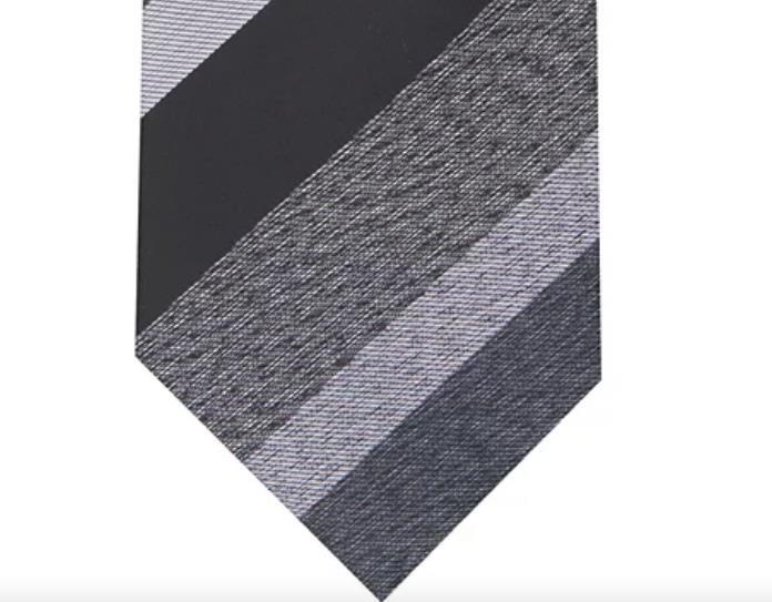Alfani Mens Cormack Slim Tie 2.75 Inches Black Multi Striped Necktie AFC23-1017 $55