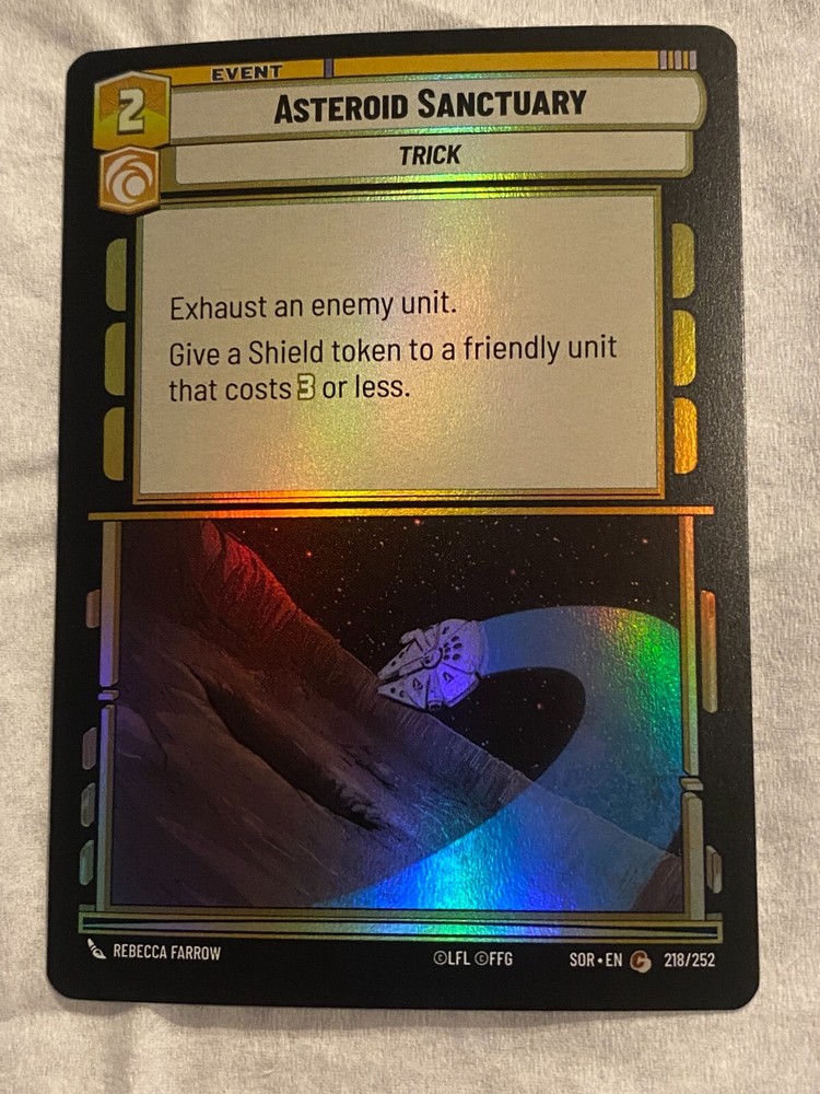 STAR WARS UNLIMITED TCG SoR ASTEROID SANCTUARY Foil NM