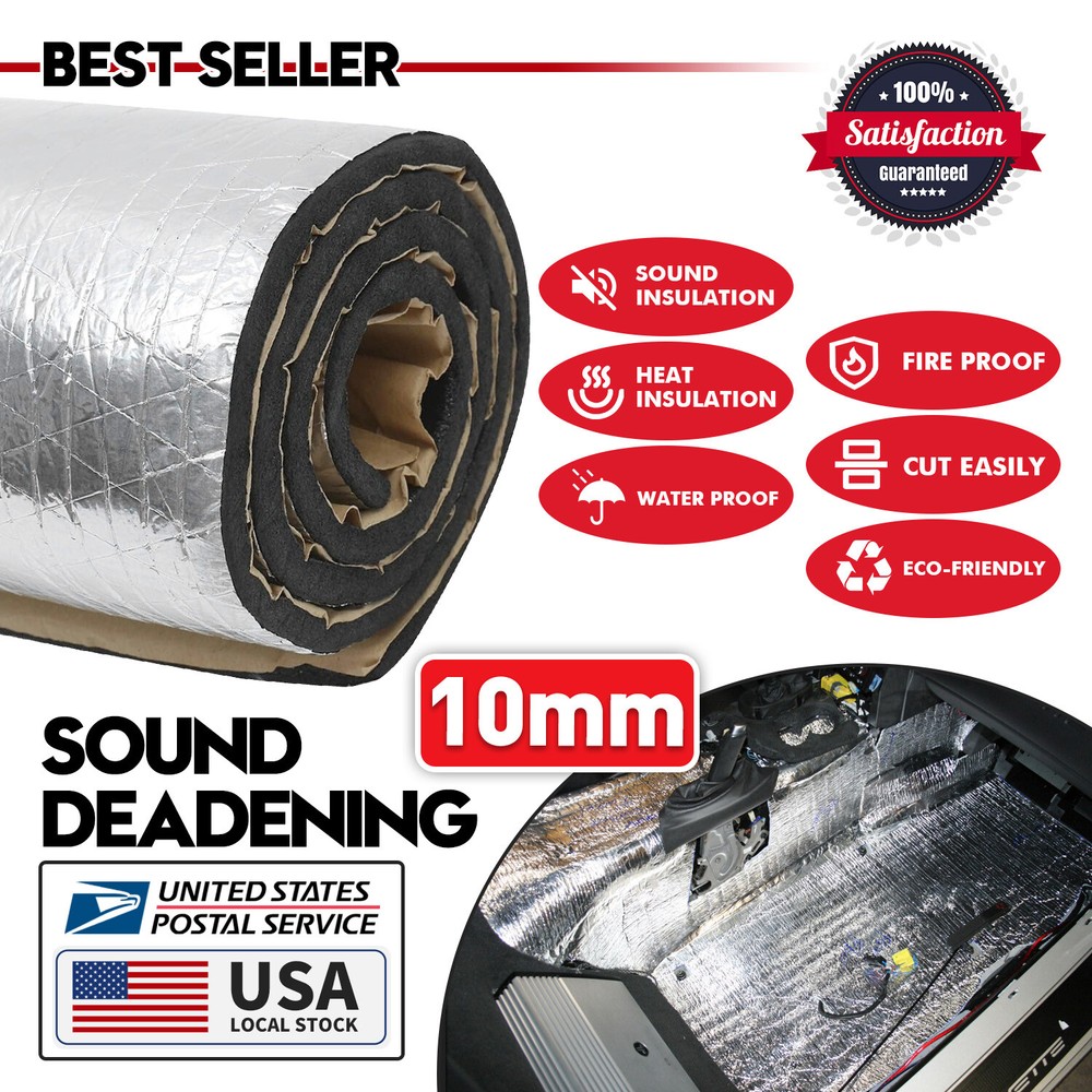 21.6SQFT Self-Adhesive Car Sound Deadener Mat for Heat & Noise Insulation