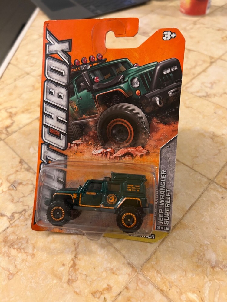 Matchbox Jeep Wrangler Superlift Mountain Series Dark Green