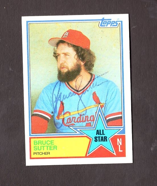 1983 Topps Firmado # 407 Bruce Sutter All-Star Cardinals de San Luis Envío gratuito