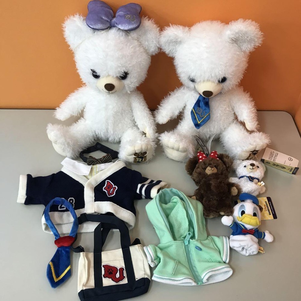Disney Unibear City Donald Duck Plush Toy Costume Whip Hoodie 9-Piece Lot