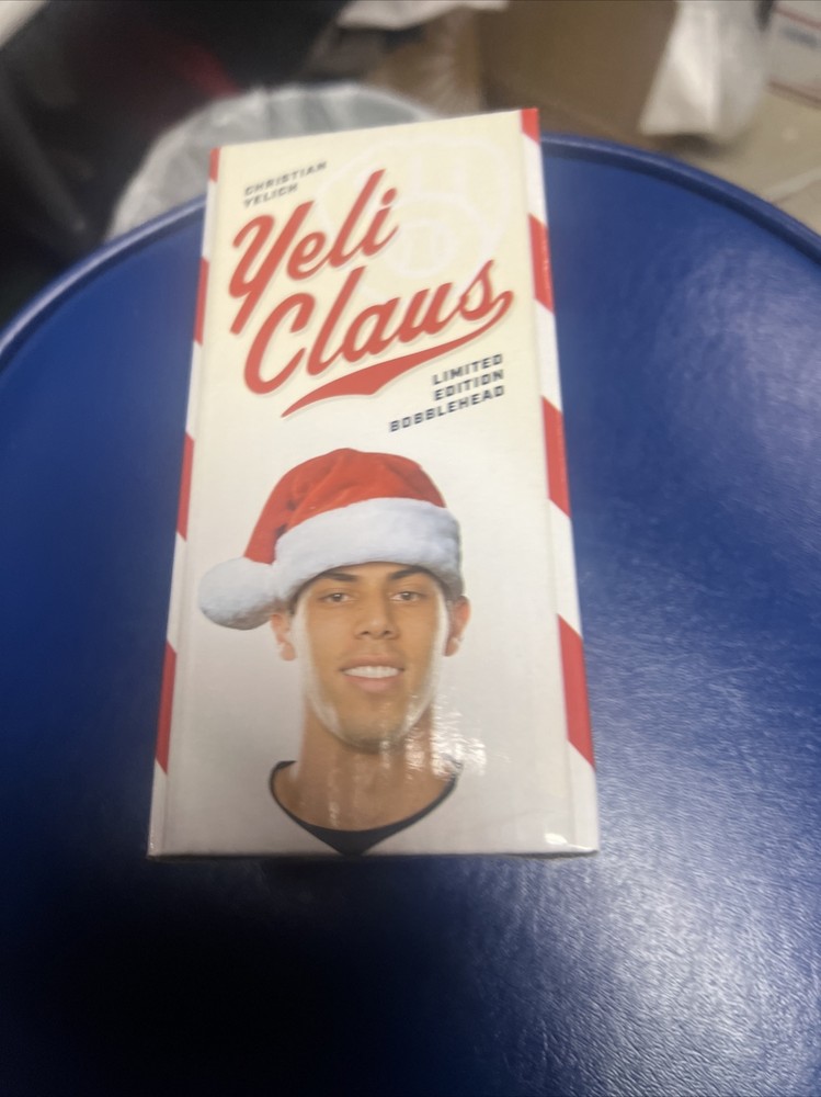 Christian Yelich - YELI CLAUS -  Milwaukee Brewers Limited Edition Bobblehead