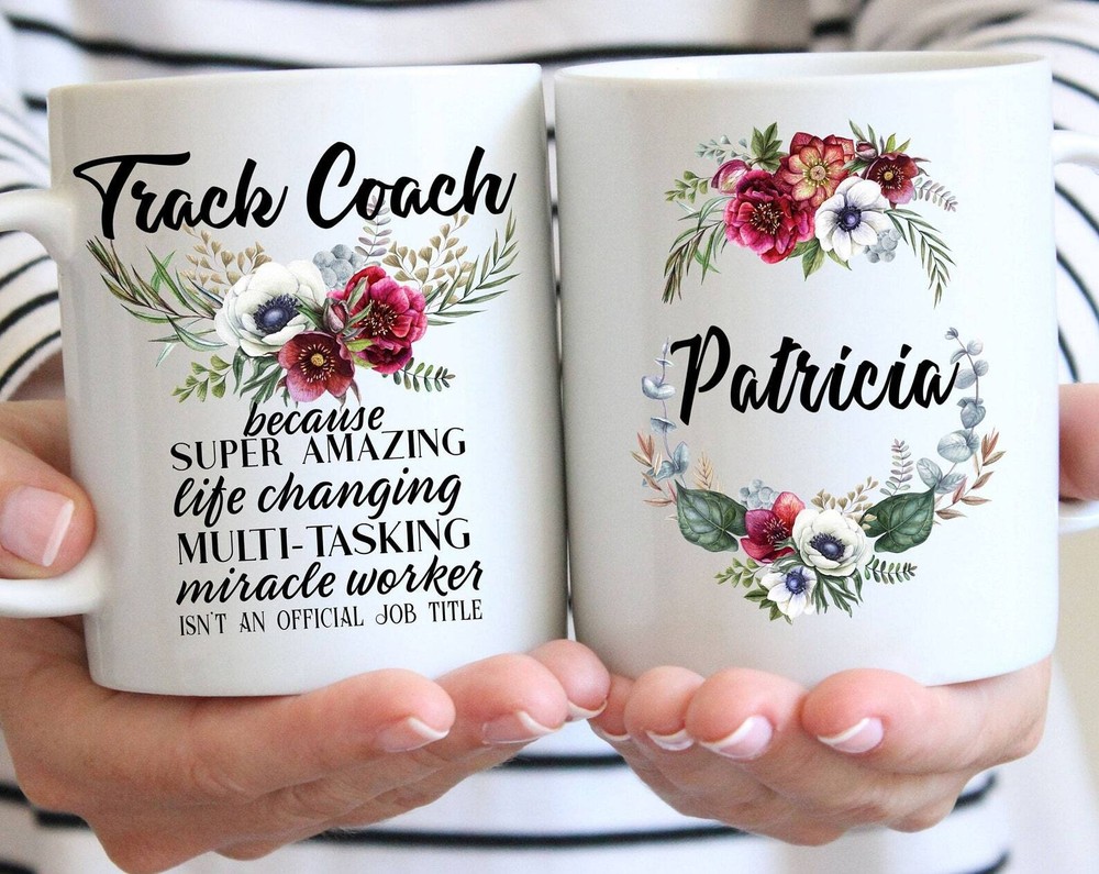 Track Coach Gift Mug For Women L Thank You Appreciation Birthday Christmas