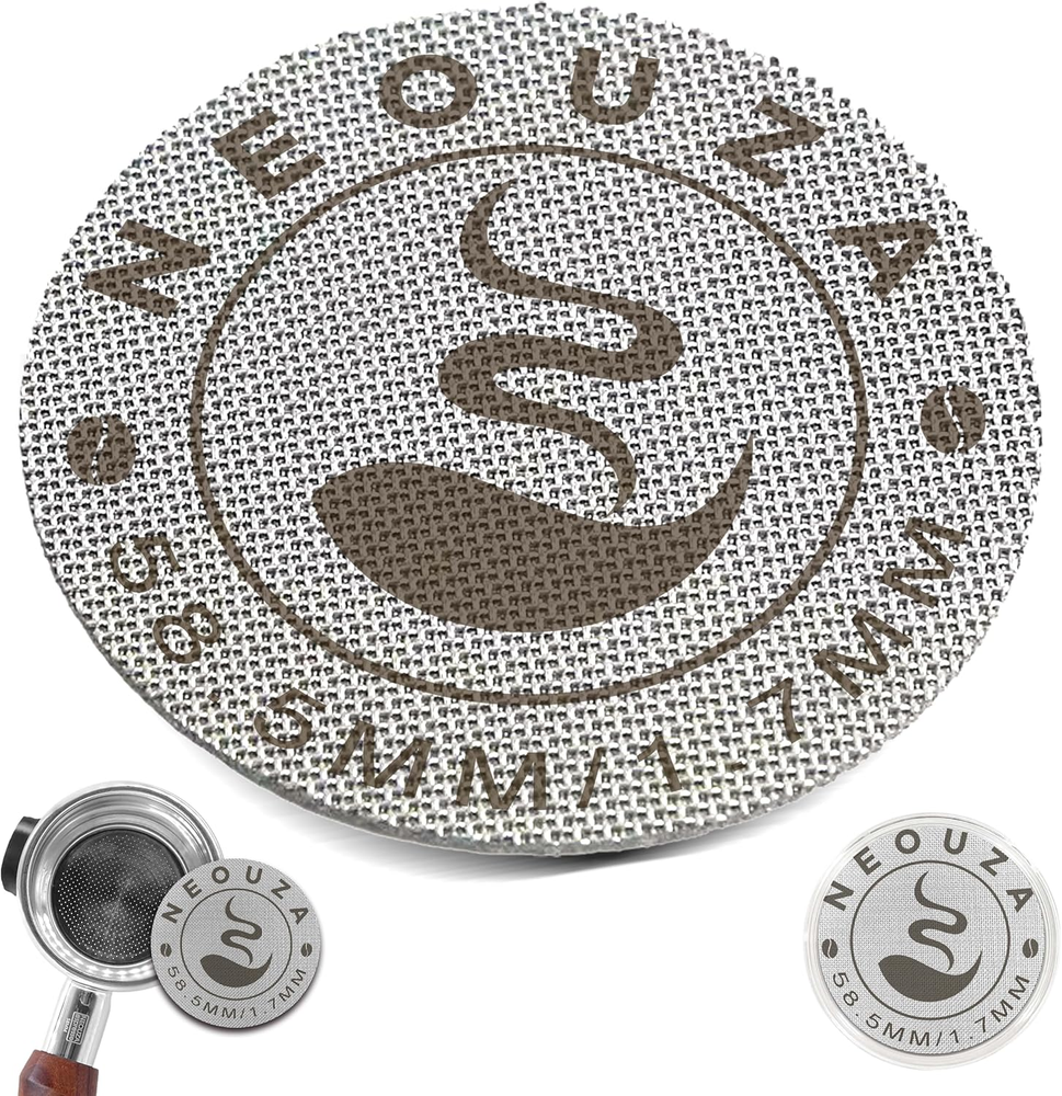 58.5mm Reusable Espresso Puck Screen 1.7mm Thick 150μm Stainless Steel Professional Grade