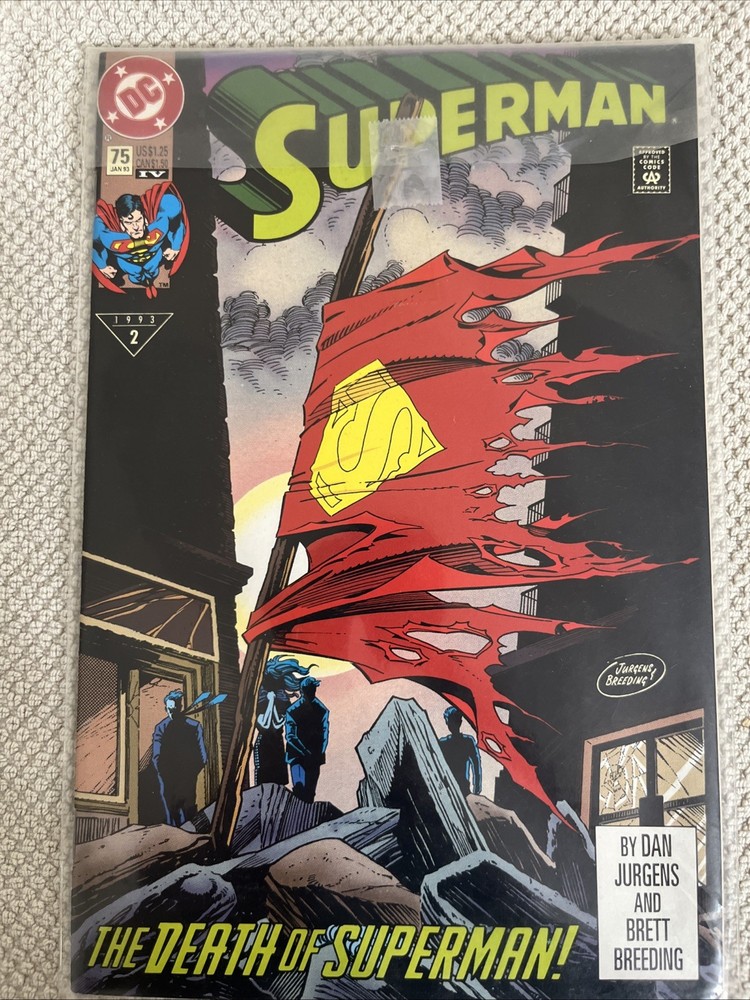 Superman #75 Fourth Printing (DC Comics January 1993)