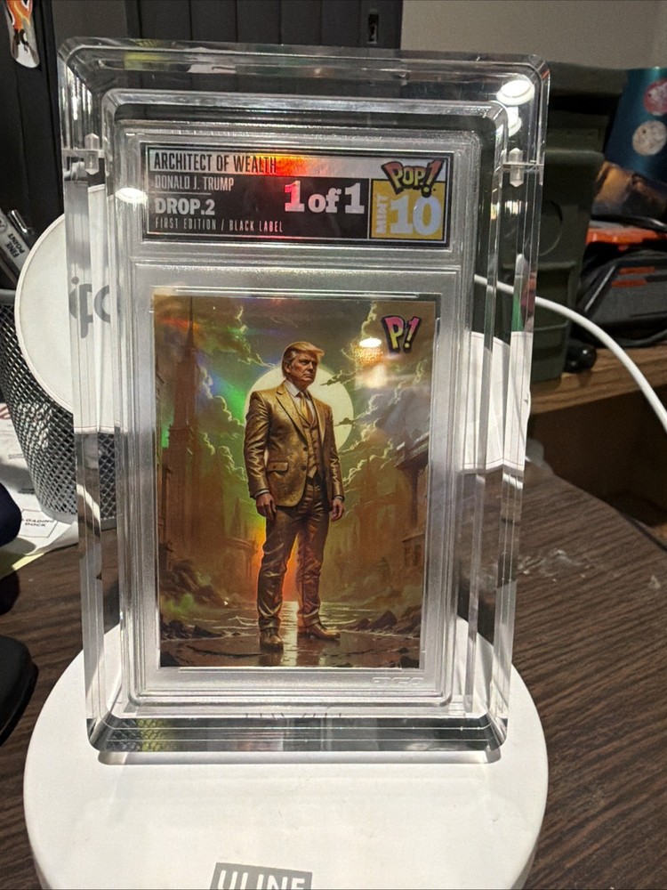 Wildcard Pop 1 Drop 2 Donald Trump Architecture Of Wealth Gem 10 black label