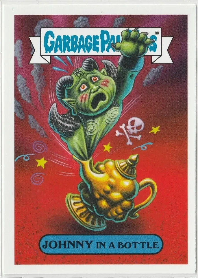 Johnny in a Bottle #15a Garbage Pail Kids GPK 2019 Horror-ible Revenge Series