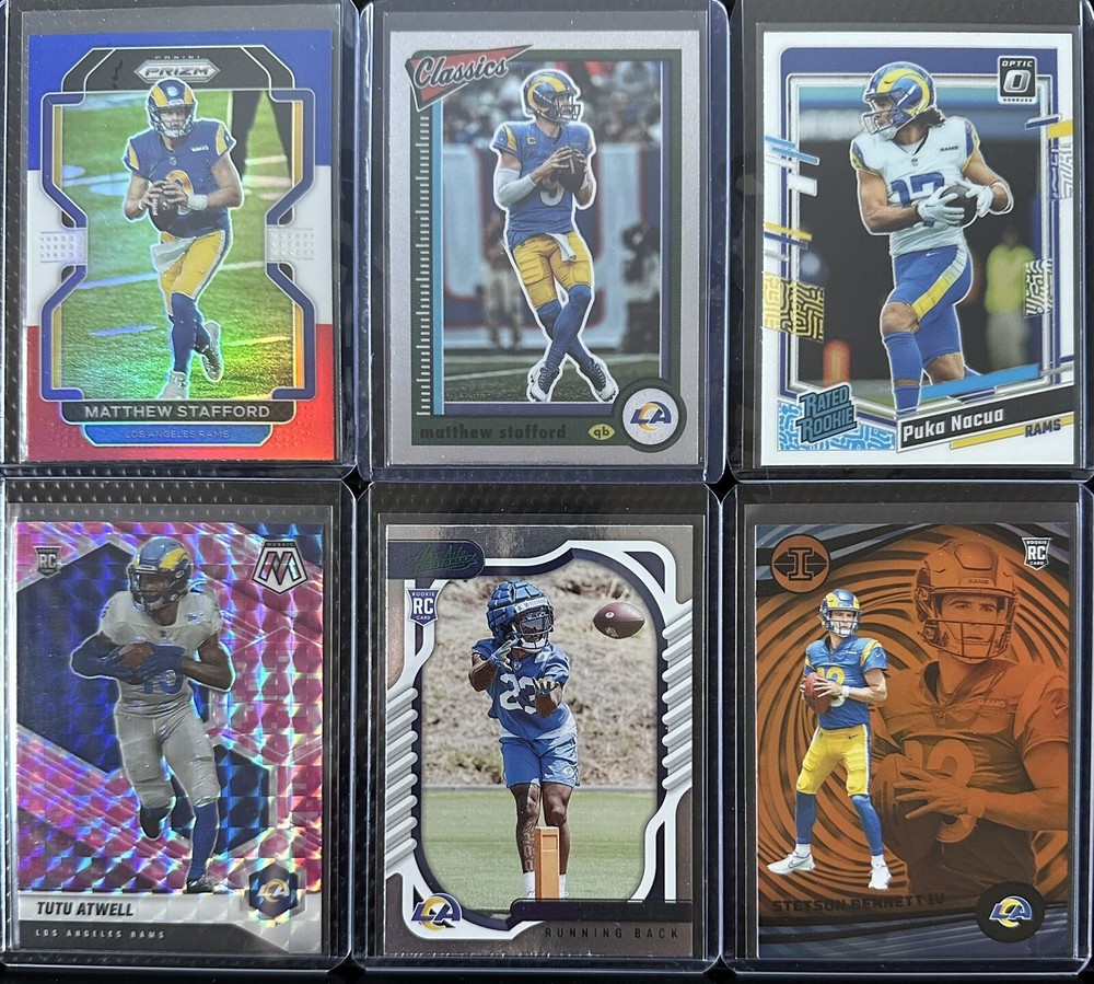 Puka Nacua Optic Rated Rookie Lot with Los Angeles Rams Rookie Collection – Set of 12 Cards