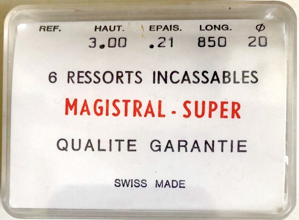 1X Mainspring 3.00x0.21mm Ø20 Watch Spring 850/30-21 C85 Replacement