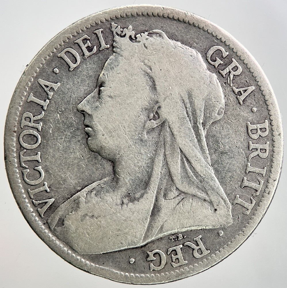 1894 Victoria Half-Crown Silver Coin | Fair Grade | a1154